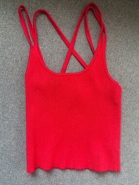 Princess Polly Red Rafiya Top